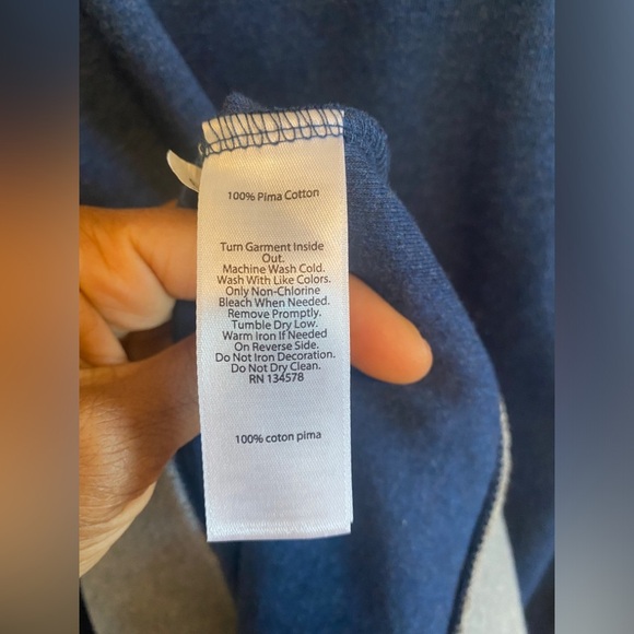 Vineyard Vines Men's Saltwater Quarter-Zip Blue Jacket Size XL - Picture 5 of 7